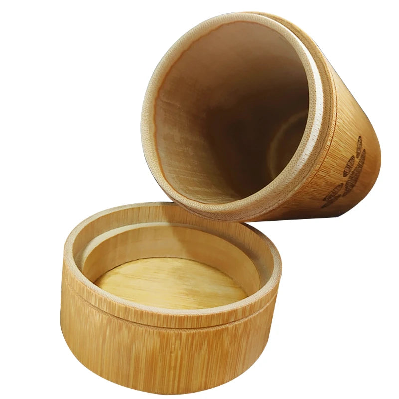 Handmade Bamboo Pet Memorial Urn with Paw Print Design, Dog & Cat
