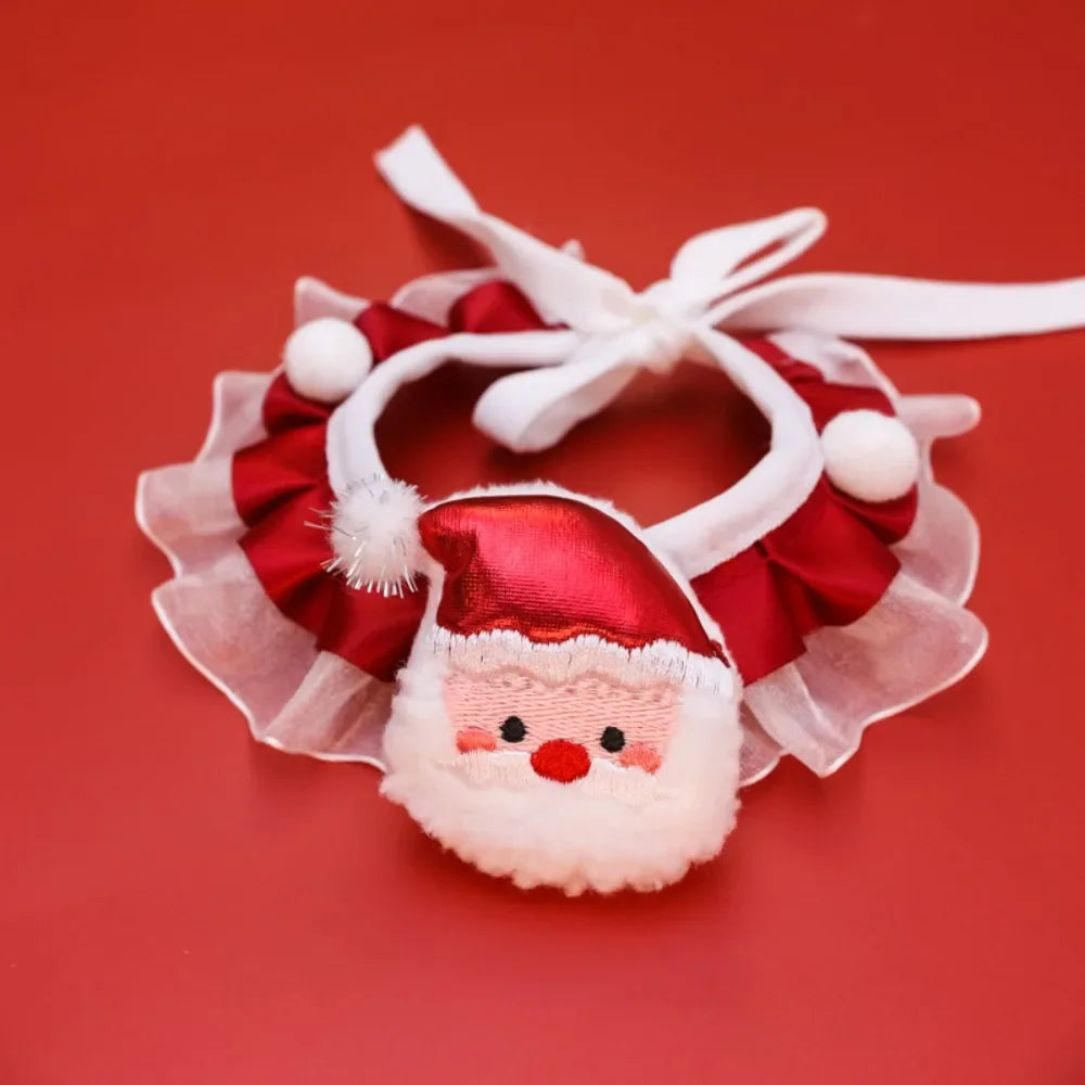 Christmas Pet Collar Bandana, Festive Holiday Dog & Cat
