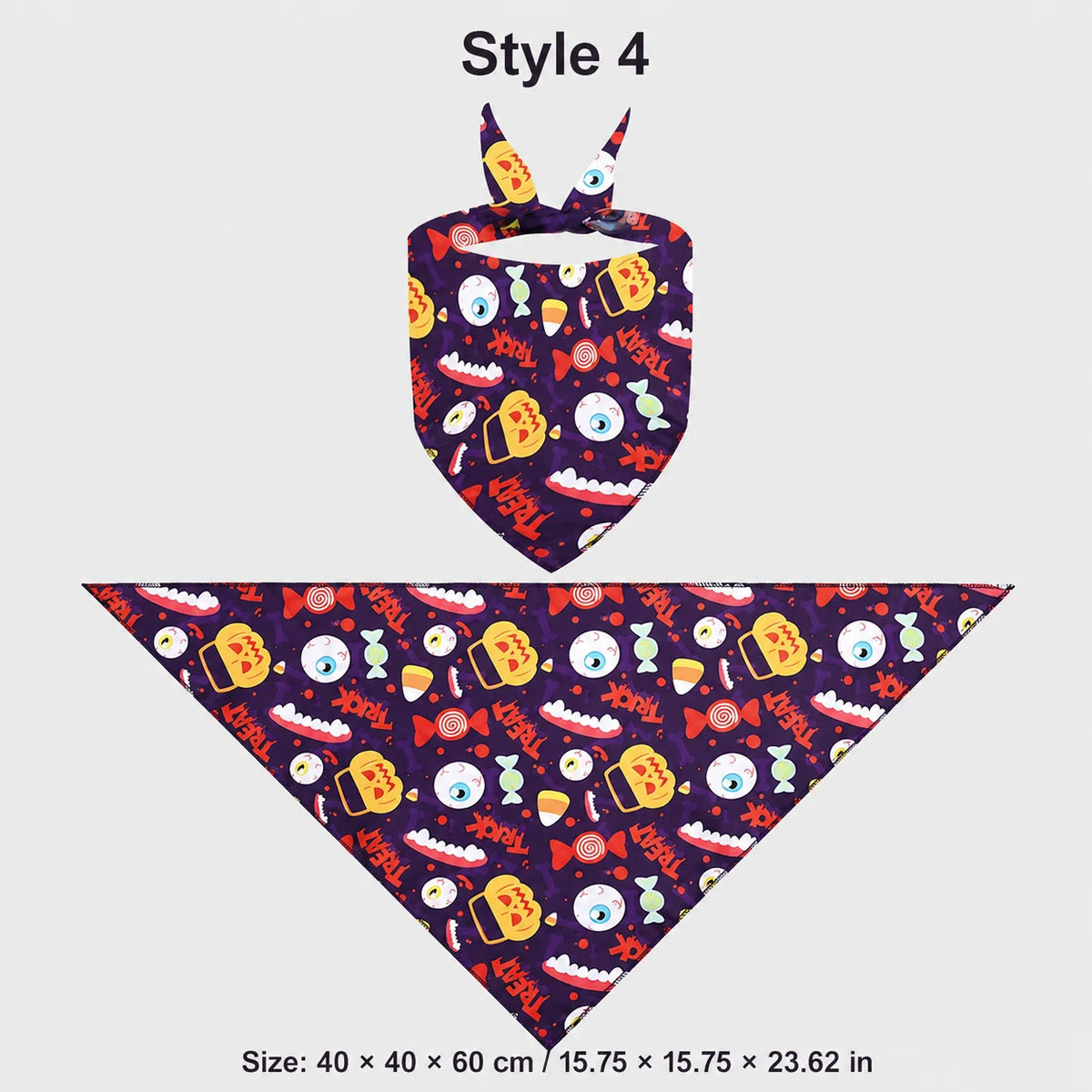 Halloween Pumpkin & Ghost Pet Bandana for Dogs and Cats