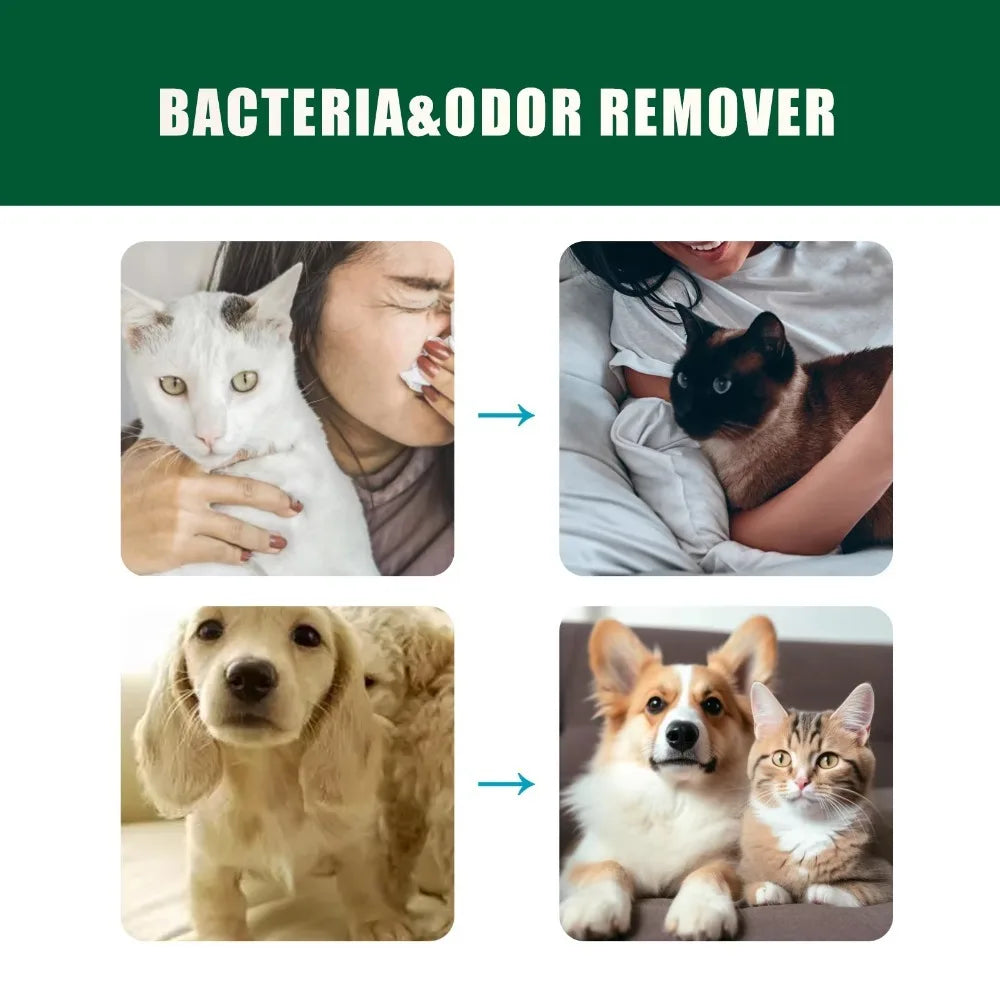 Long-Lasting Pet Cologne Deodorizing Spray for Dogs & Cats, 100ml