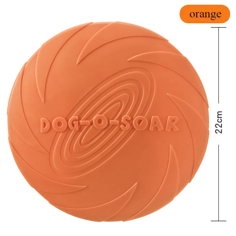 Silicone Dog Frisbee, Bite-Resistant Flying Disc, Assorted Colors
