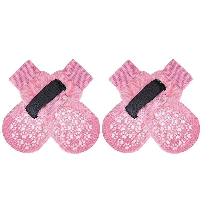 4-Piece Waterproof Anti-Slip Dog Socks for Dogs & Cats