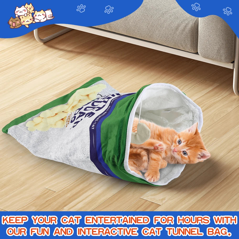 Halloween Print Collapsible Cat Tunnel Toy for Kittens