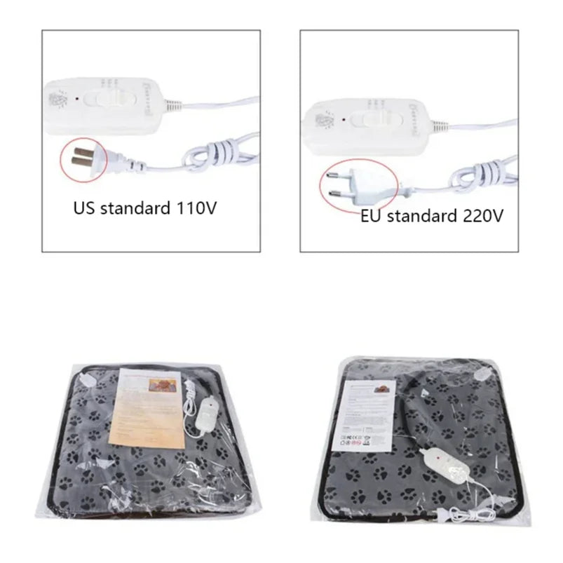 Adjustable Electric Pet Heating Pad, Waterproof Dog & Cat Warming Mat