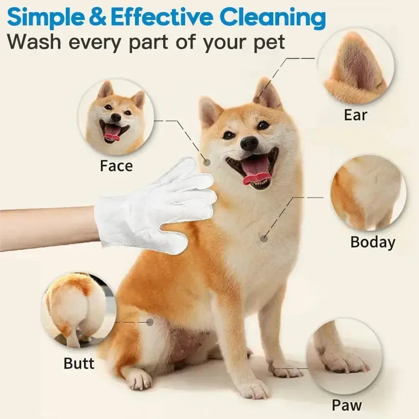 Extra-Thick Unscented Pet Cleaning Wipes for Dogs & Cats, 6 Pack