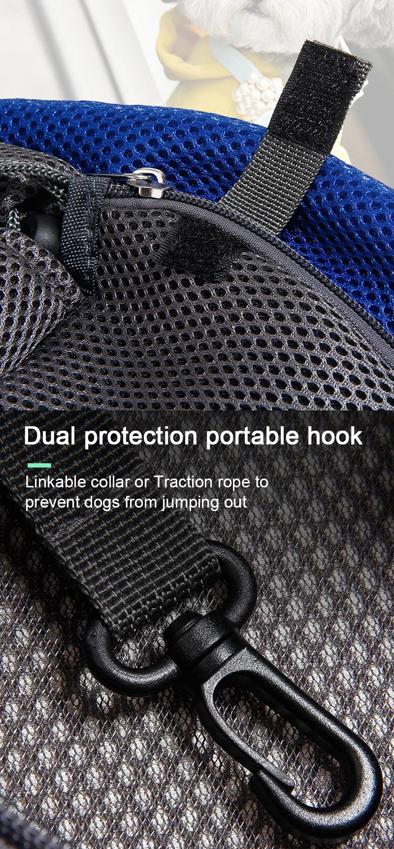 Pet Carrier Sling Bag Mesh Crossbody Shoulder Tote for Cats & Dogs
