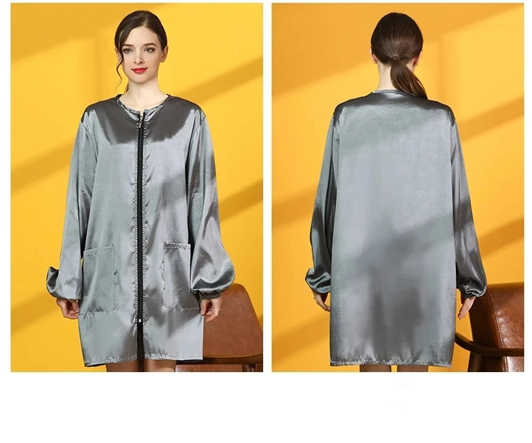 Anti-Hair Pet Grooming Smock, Waterproof Groomer Apron Uniform