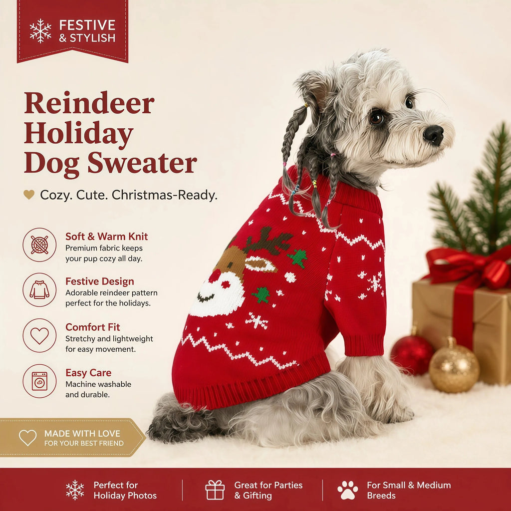 Warm Fall & Winter Pet Sweater for Small and Medium Dogs