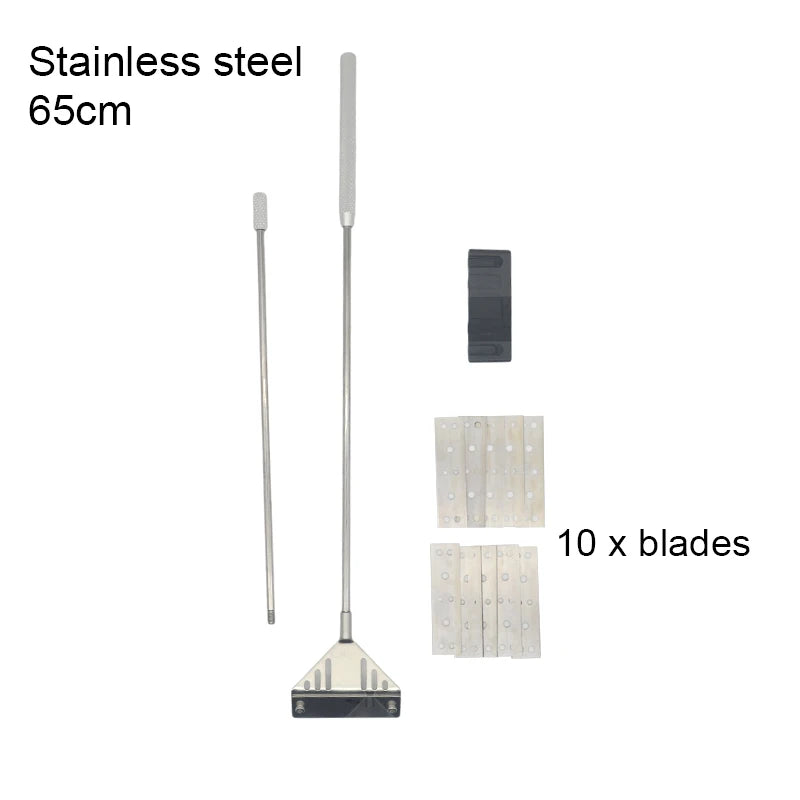 Stainless Steel Aquarium Algae Scraper with Long Handle for Glass Tanks