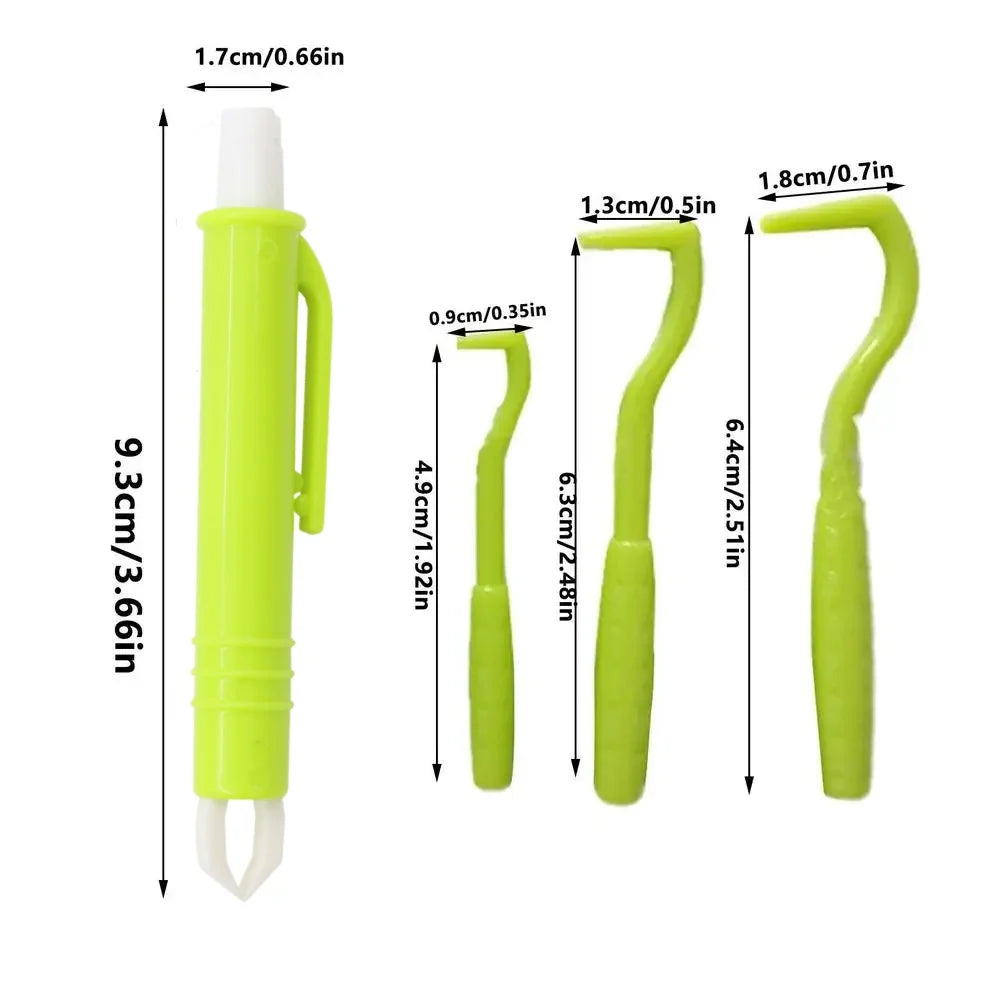 Pet Flea & Tick Remover Hook Tweezer Set for Dogs & Cats Grooming