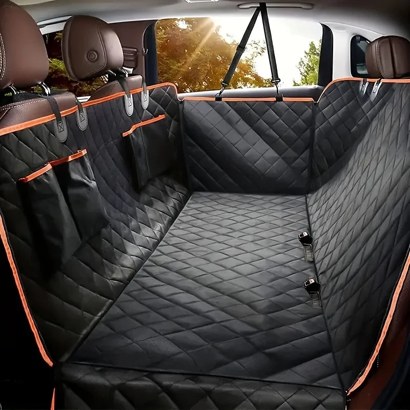 Waterproof Dog Car Seat Cover Hammock, Scratch-Resistant Back Seat