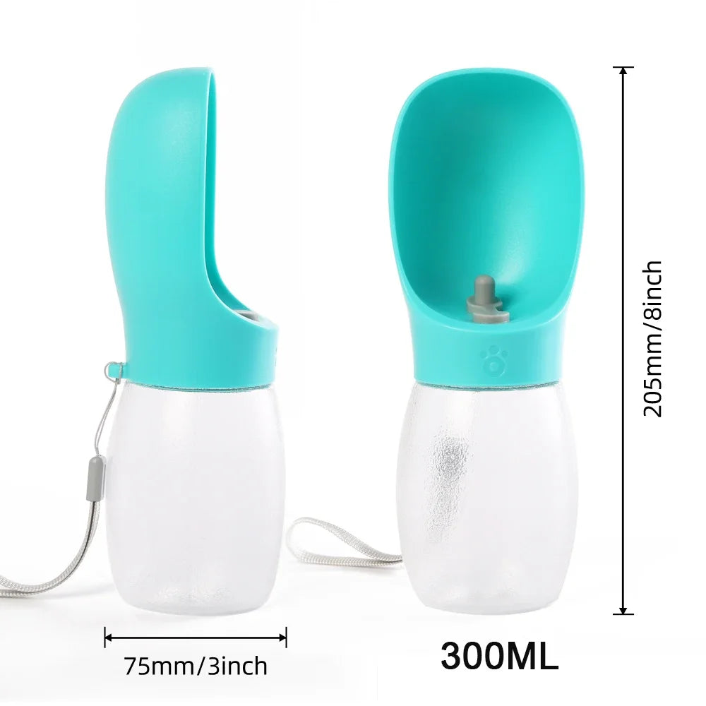 Portable Dog Water Bottle with Drinking Bowl for Walks & Hikes