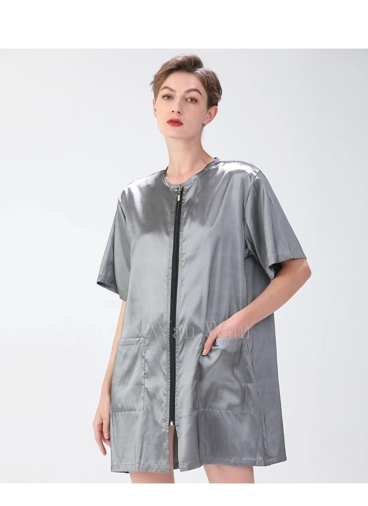 Anti-Hair Pet Grooming Smock, Waterproof Groomer Apron Uniform
