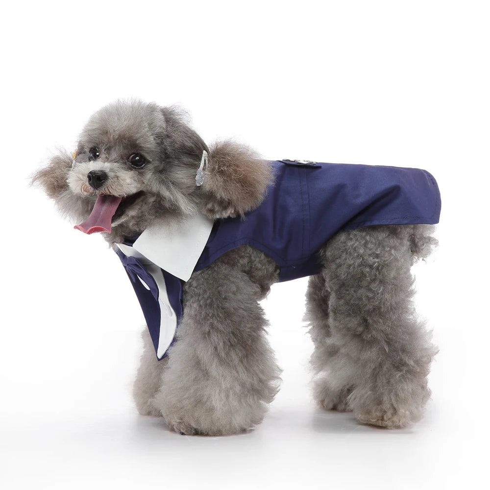 Dog Tuxedo Formal Suit, Christmas & Halloween Party Costume