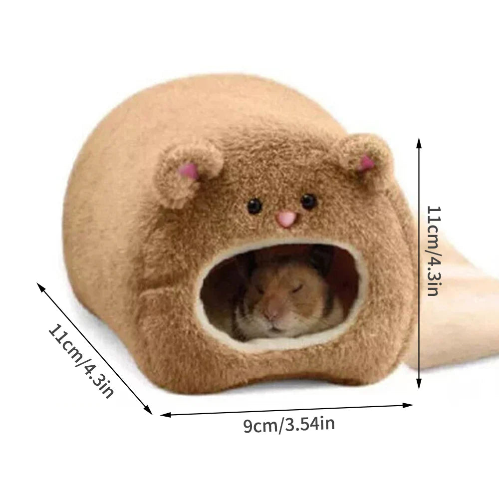 Cozy Cotton Hamster Nest, Winter Warm Small Pet Sleeping Bed