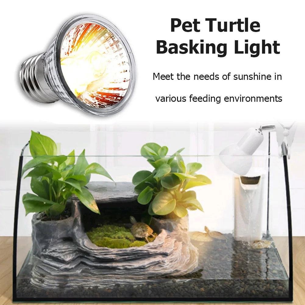 Full Spectrum UVA UVB Reptile Heat Lamp Bulb for Turtles and Snakes