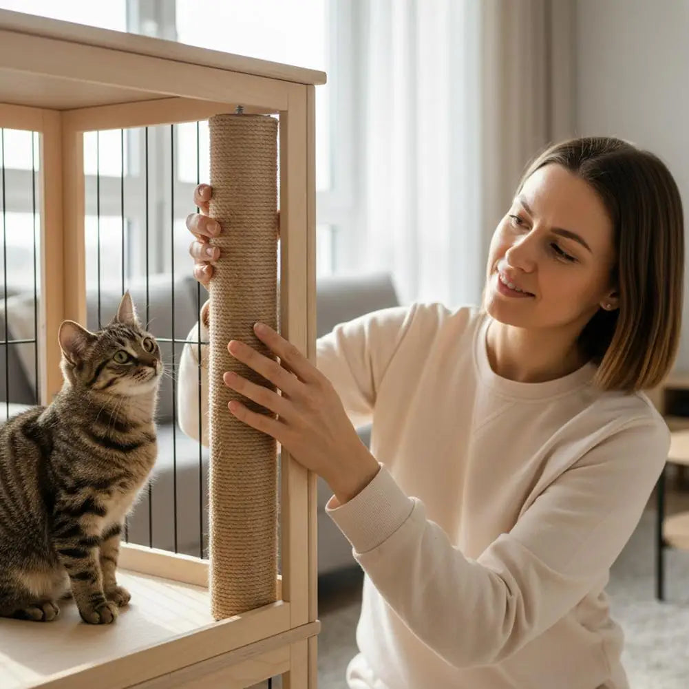 Replaceable Sisal Cat Scratching Post for DIY Cat Trees