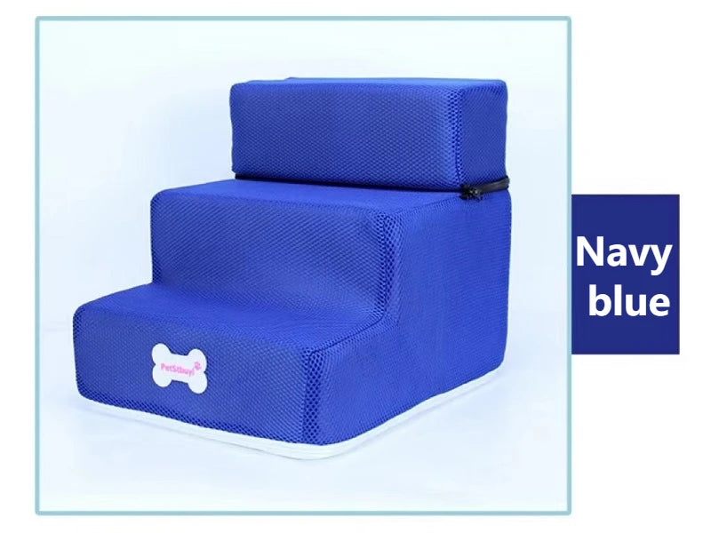 3-Step Anti-Slip Pet Stairs for Small Dogs and Cats to Bed