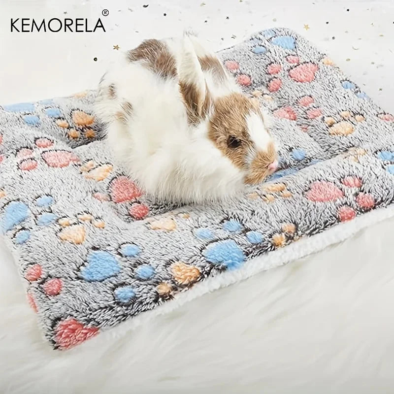 2-Pack Paw Print Small Pet Bed Mats