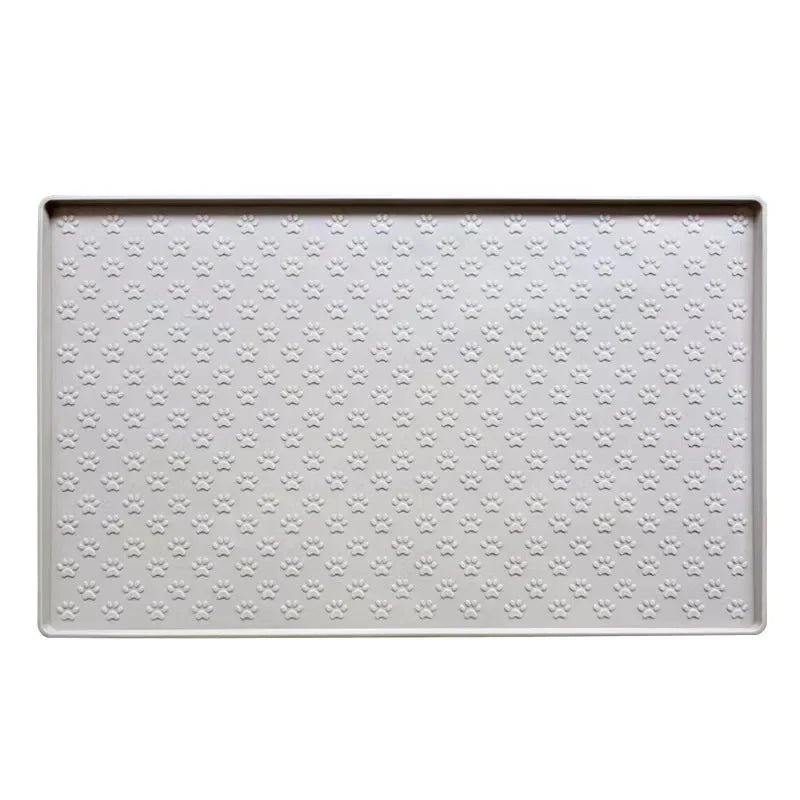 Waterproof Silicone Pet Food Mat, Non-Slip Bowl Placemat for Dogs