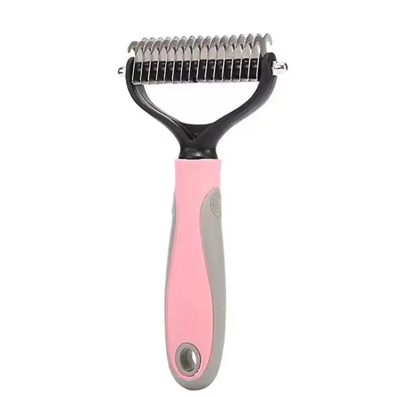 2-in-1 Pet Dematting and Deshedding Brush