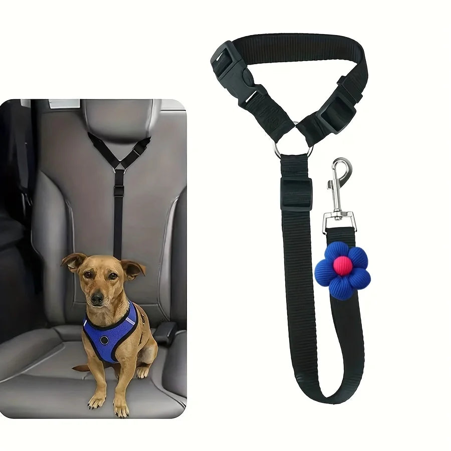 Adjustable Dog Seat Belt for Car Safety Tether Leash