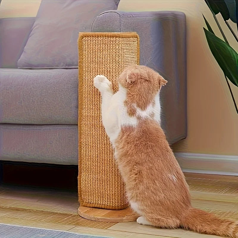 Sturdy Sisal Cat Scratching Post, Sofa-Safe Nail Care Scratcher