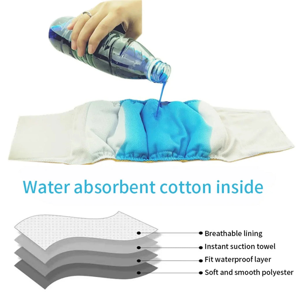 Washable Male Dog Belly Band Diapers, Reusable Wrap for Dogs