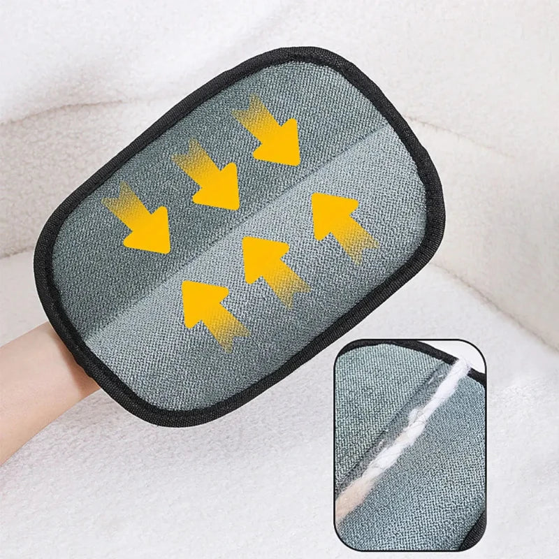 3-Piece Pet Grooming Glove Set, Self-Cleaning Hair Remover