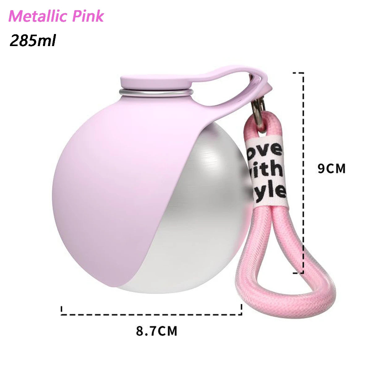 2-in-1 Portable Dog Water Bottle and Bowl for Walks and Travel