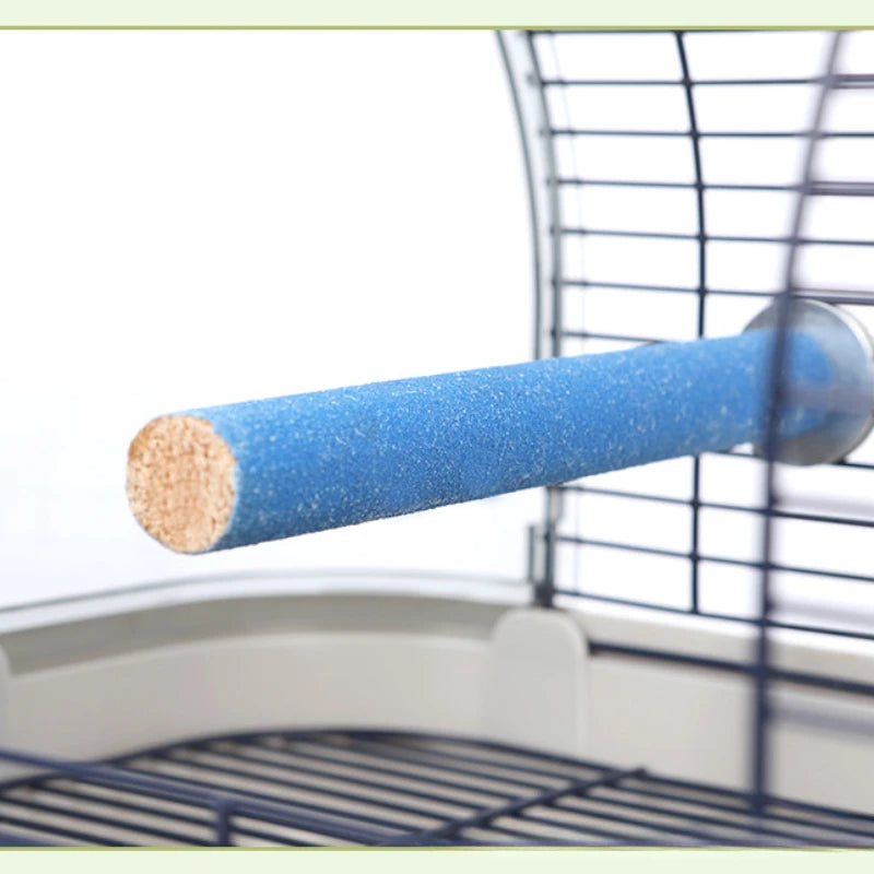 Bird Claw Grinding Perch Stand for Parrot Cages, Nail Care Rod