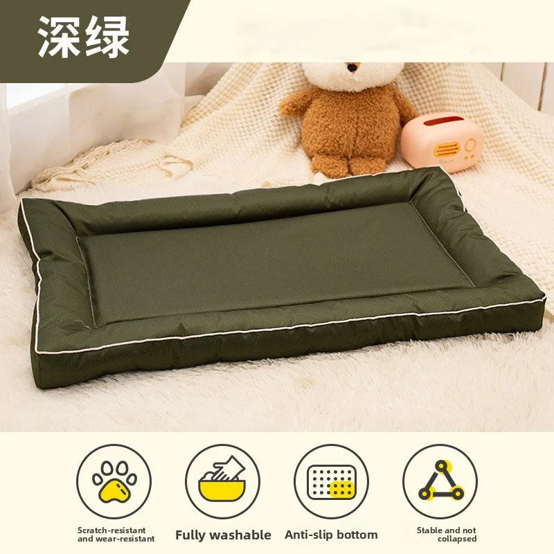 Chew-Resistant Waterproof Dog Crate Mat, Thick Non-Slip Sleeping Pad