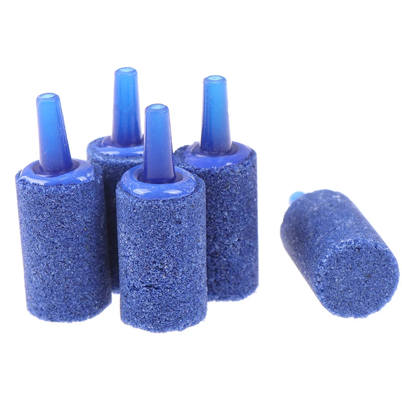 Aquarium Air Stone Cylinder Bubble Diffuser – 5 Pack Fish Tank Aerator