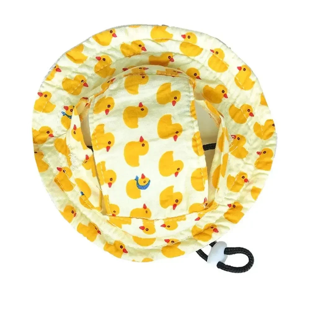 Adjustable Pet Sun Hat with Ear Holes for Dogs and Cats
