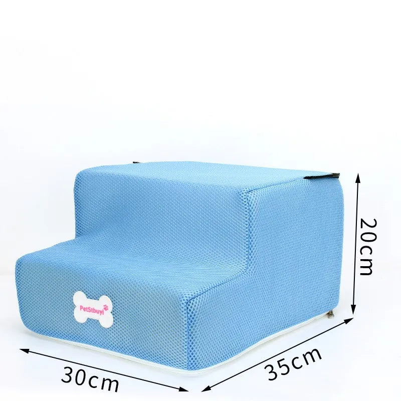 3-Step Anti-Slip Pet Stairs for Small Dogs and Cats to Bed