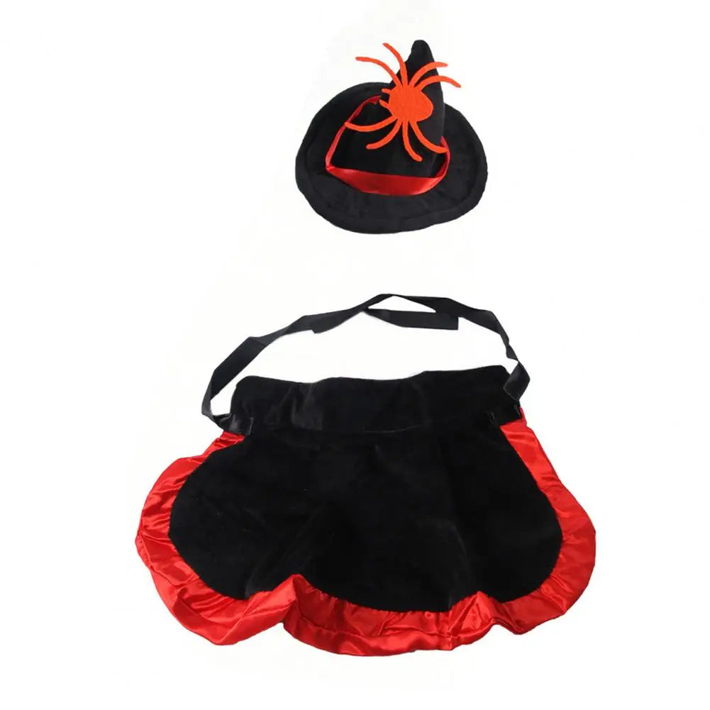 Halloween Witch Cape and Hat Costume for Cats and Small Dogs