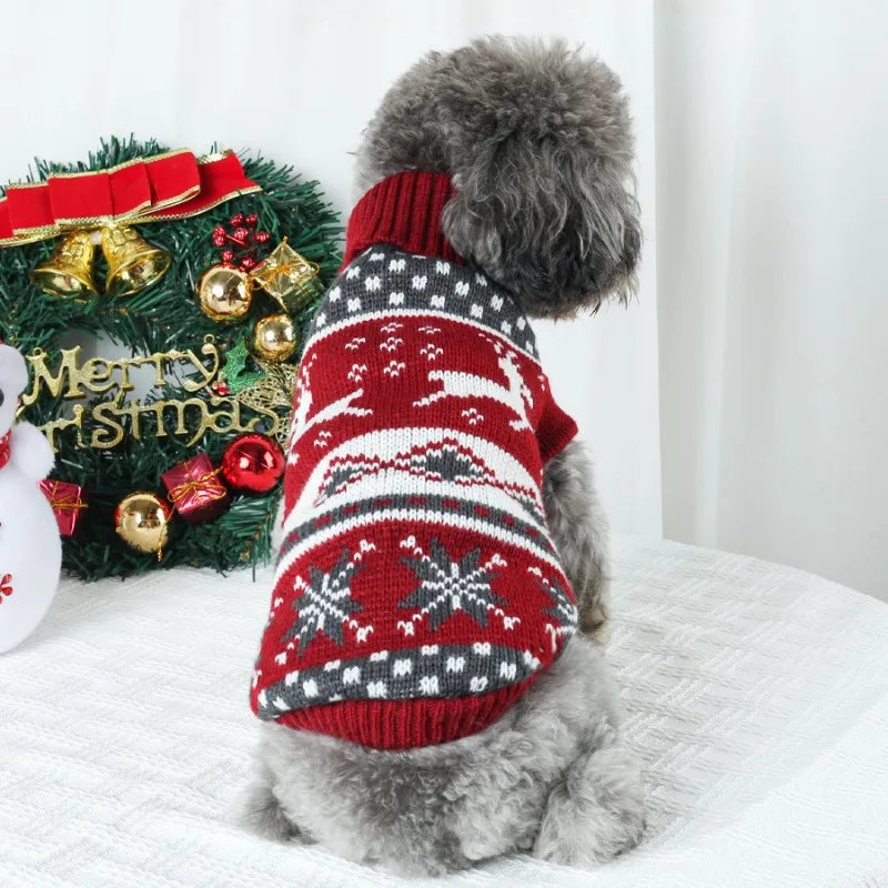 Knitted Christmas Sweater for Small and Medium Dogs and Cats