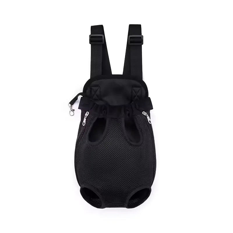 Breathable Mesh Pet Carrier Backpack, Hands-Free Front Carrier