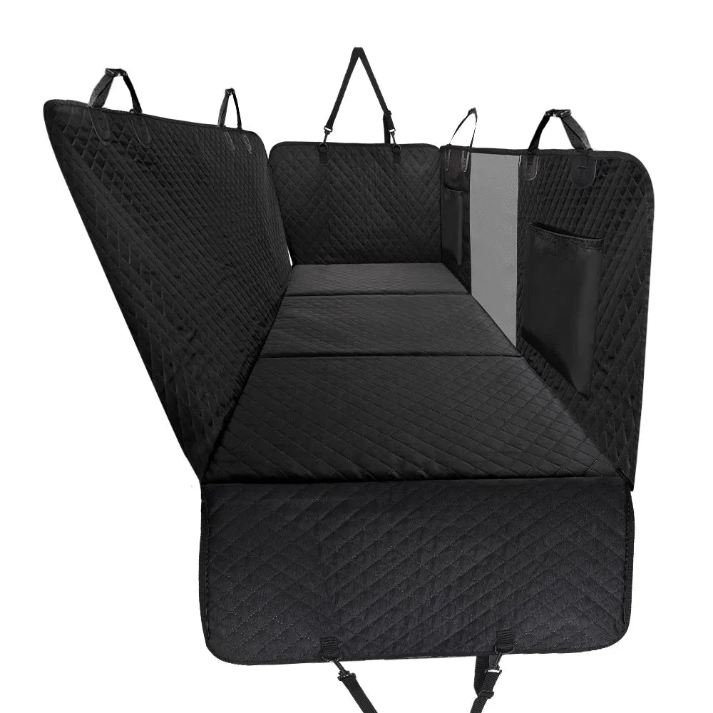 Dog Back Seat Extender with Hard Bottom, Waterproof Car Cover for SUVs