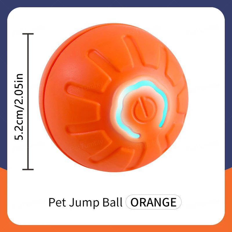 Automatic Moving Bouncing Ball Toy for Dogs, USB Rechargeable Play