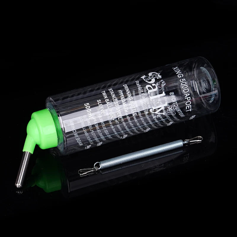 500ml Hanging Water Bottle Dispenser for Rabbits and Hamsters