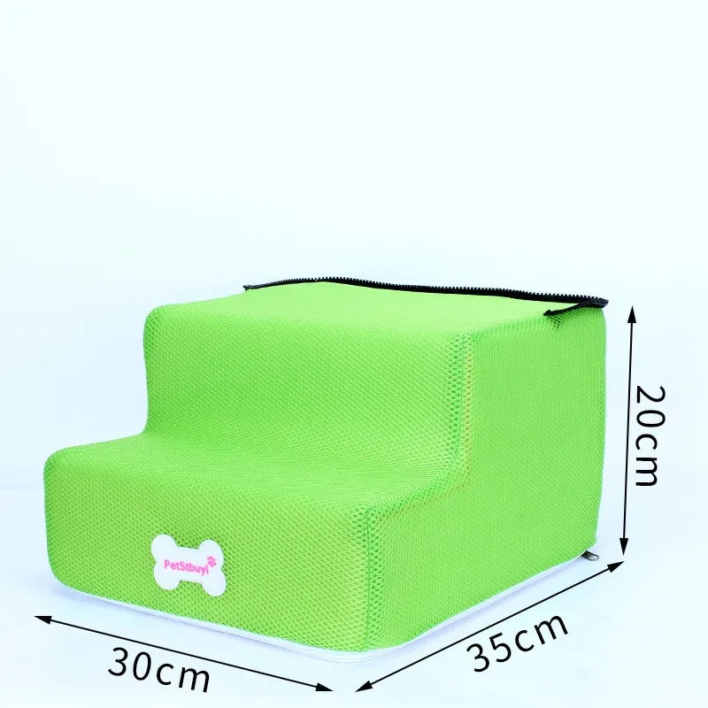 3-Step Anti-Slip Pet Stairs for Small Dogs and Cats to Bed