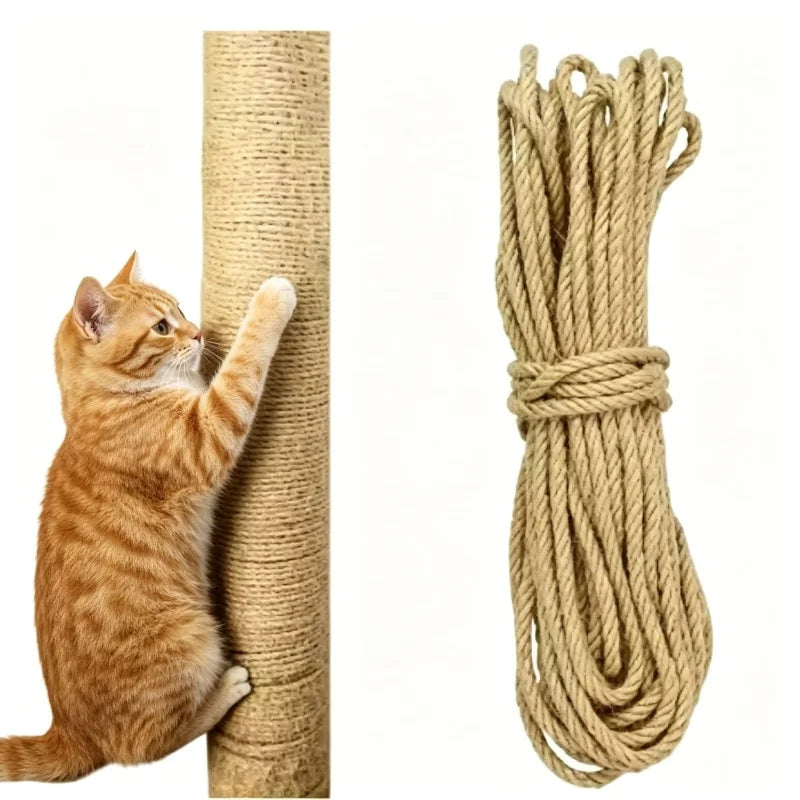 Natural Sisal Rope Cat Scratcher DIY Furniture Protector