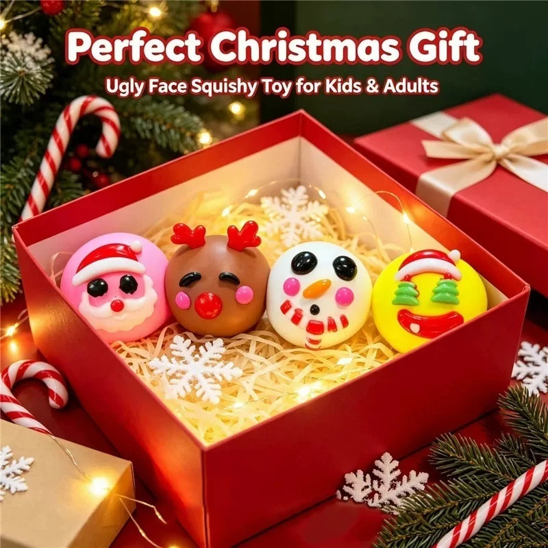 Christmas Limited Edition DIY Ugly Face Dog Squishy Squeeze Ball