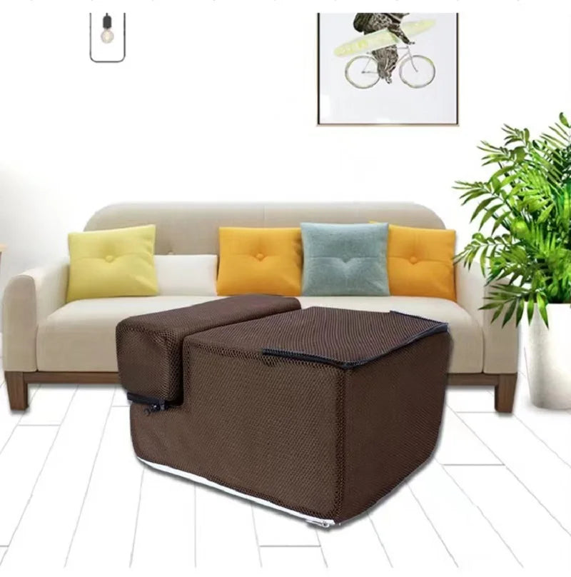 3-Step Anti-Slip Pet Stairs for Small Dogs and Cats to Bed