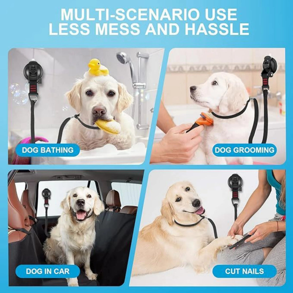 Adjustable Pet Grooming Loop for Bathing and Nail Trims
