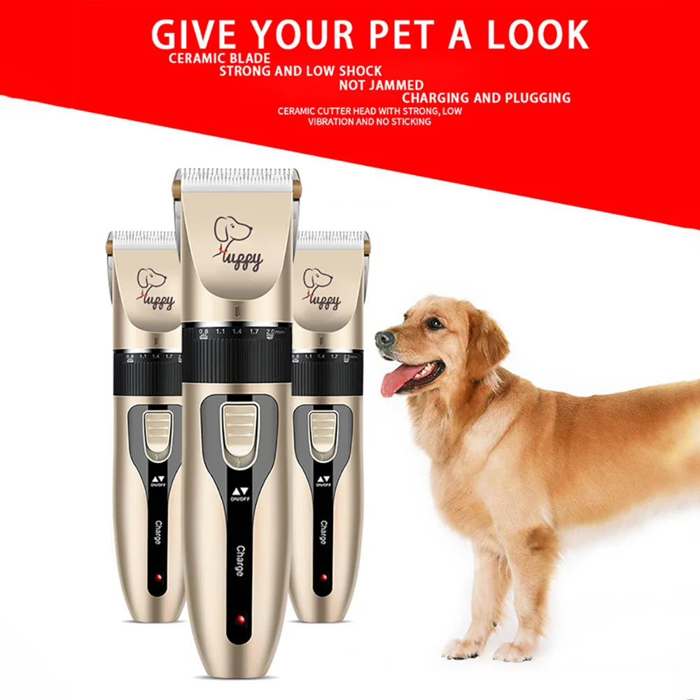 Cordless Pet Hair Clipper Kit for Dogs, Cats & Rabbits, Rechargeable