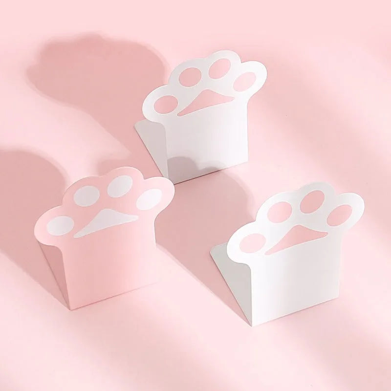 Paw Print Metal Bookends Pair, Non-Skid Book Stoppers for Pet Lovers