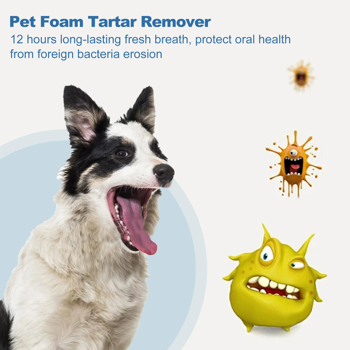Natural Tartar Remover Foam for Dogs & Cats, Plaque & Fresh Breath