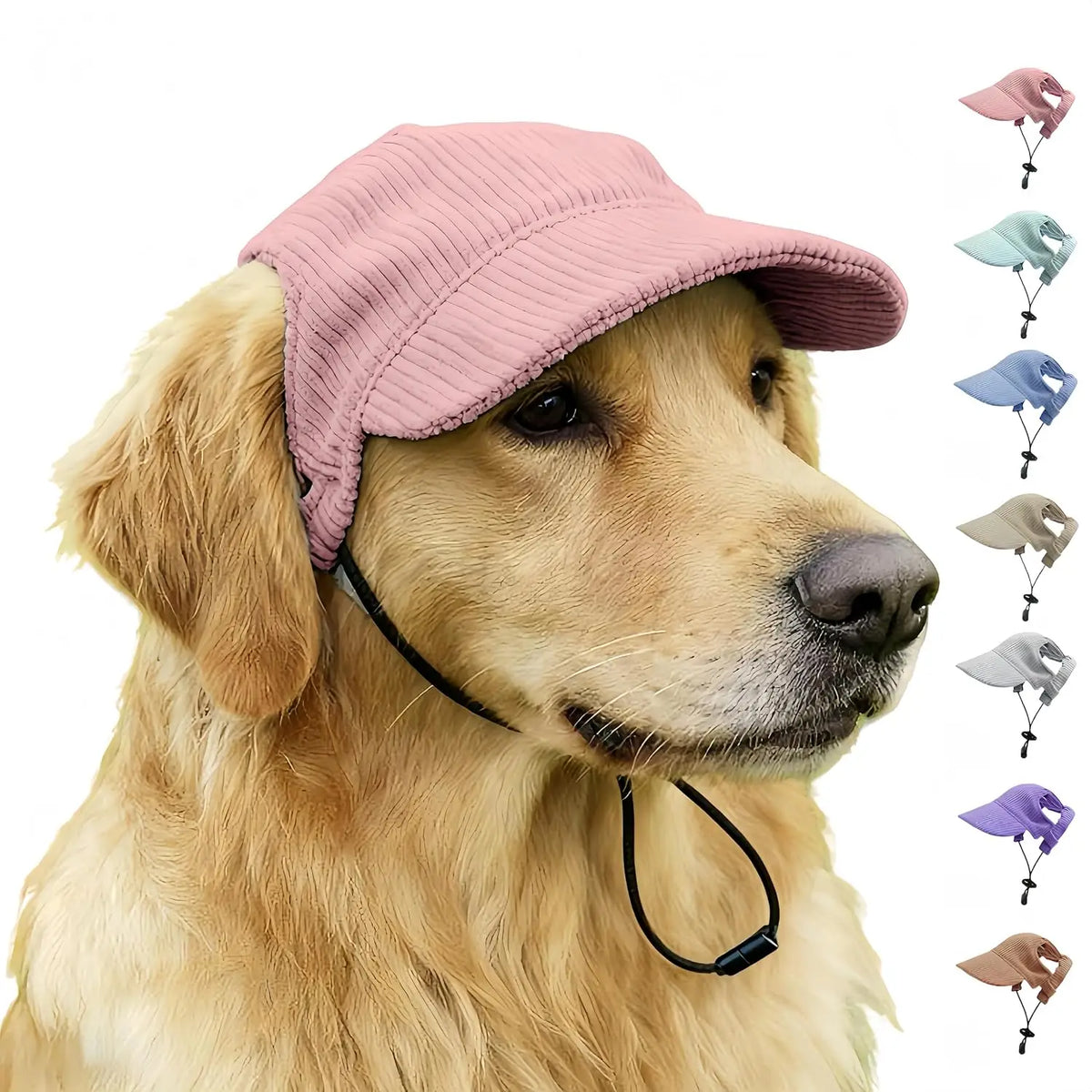 Adjustable Dog Baseball Cap with Ear Holes Pet Sun Hat